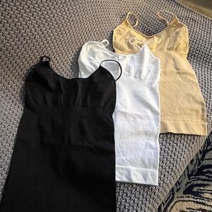 NWOT Lot of 3, Cass Luxury Shapewear Shaping Invisupport Tank Top Cami, M/L